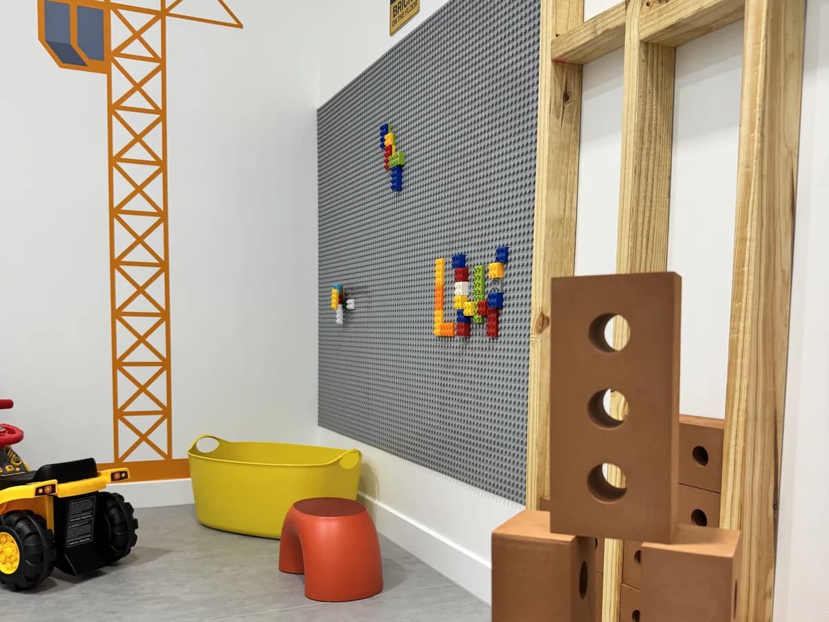 Tradie Zone themed role-play room at Little World